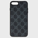 Black GG Repurposed iPhone Case - Cloud Accessories, LLC