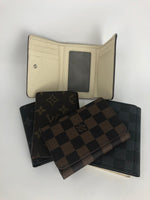 Brown GG Repurposed Trifold Wallet