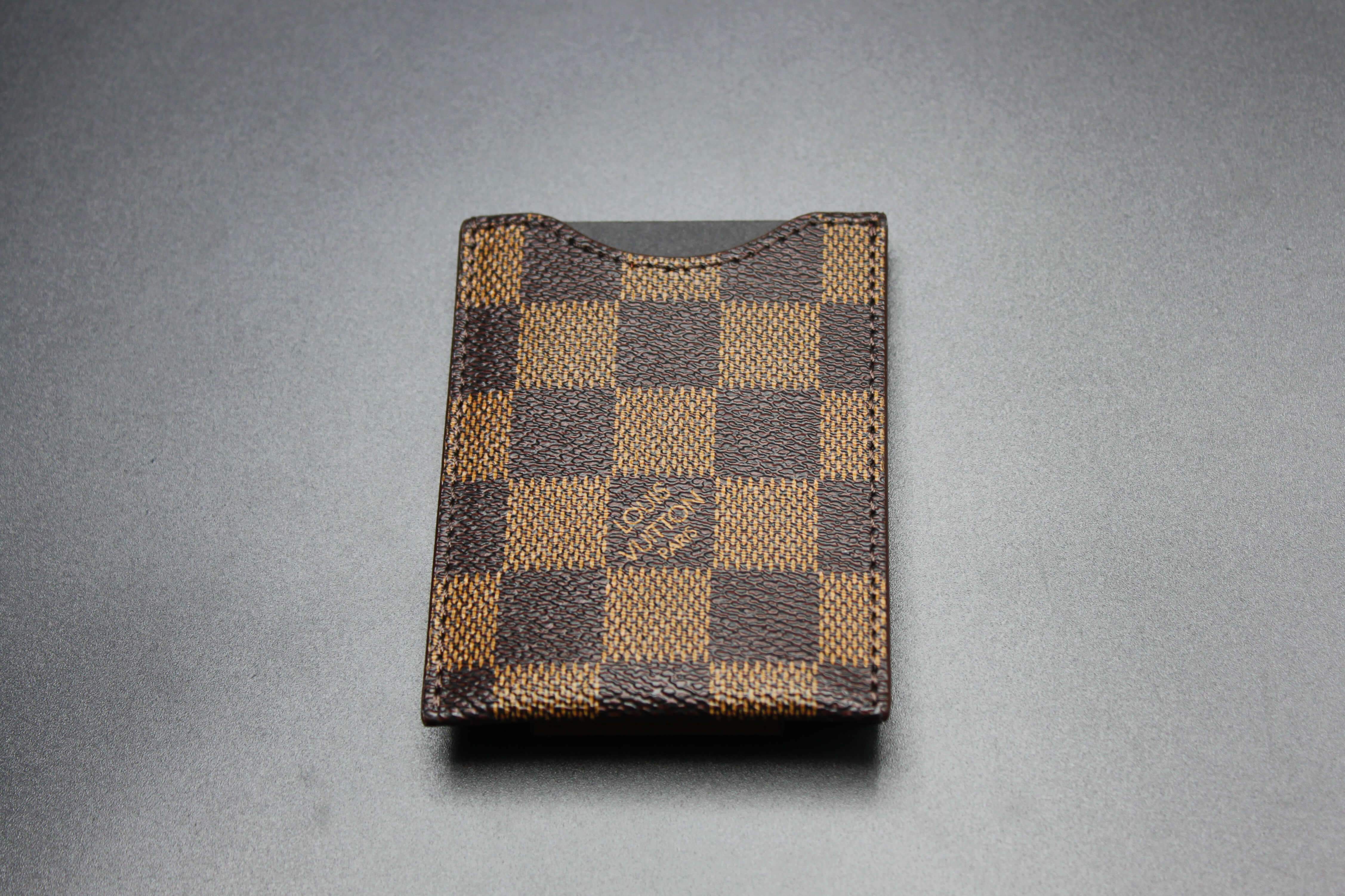 Damier Ebene LV Repurposed Money Clip