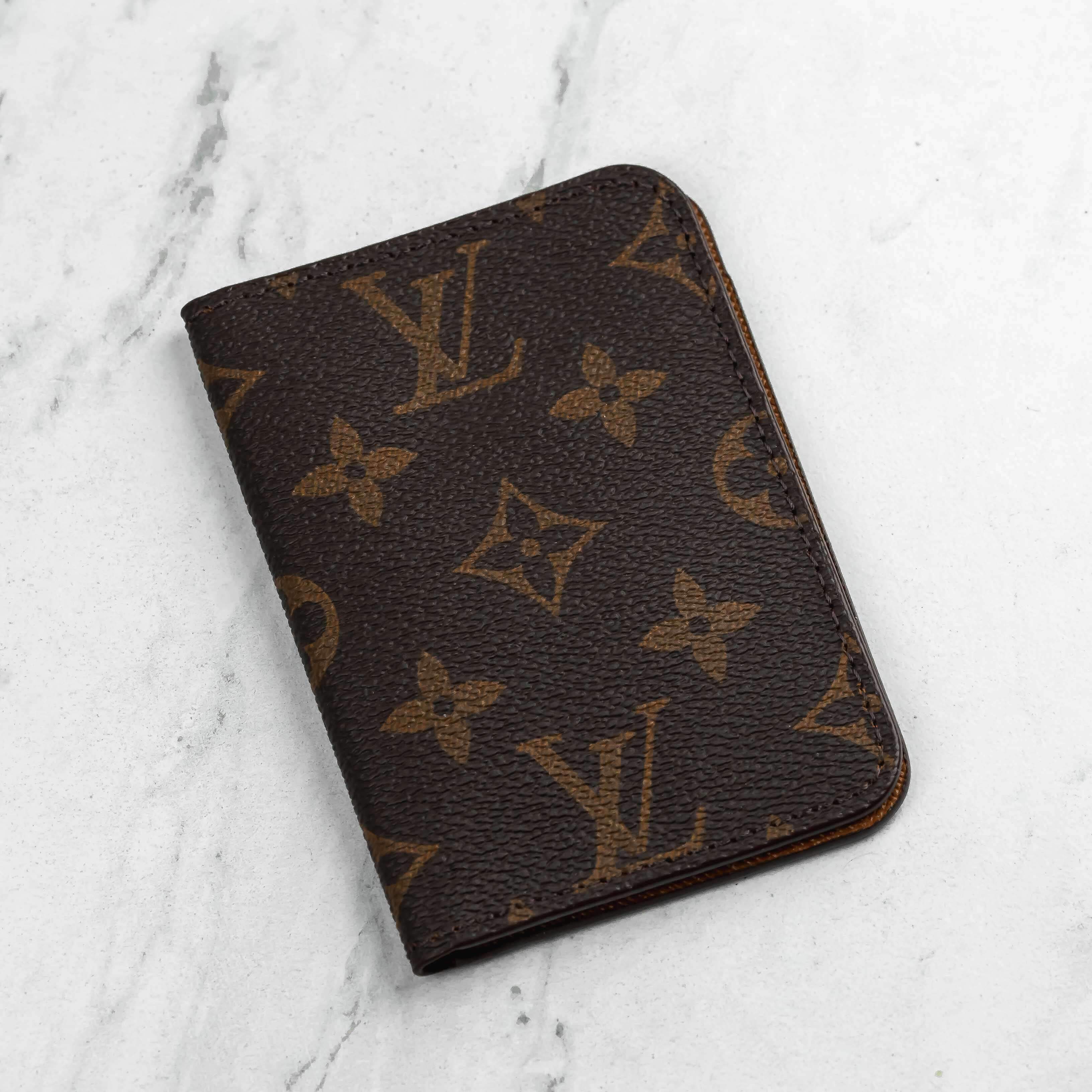 Brown Monogram Repurposed LV Folded Wallet