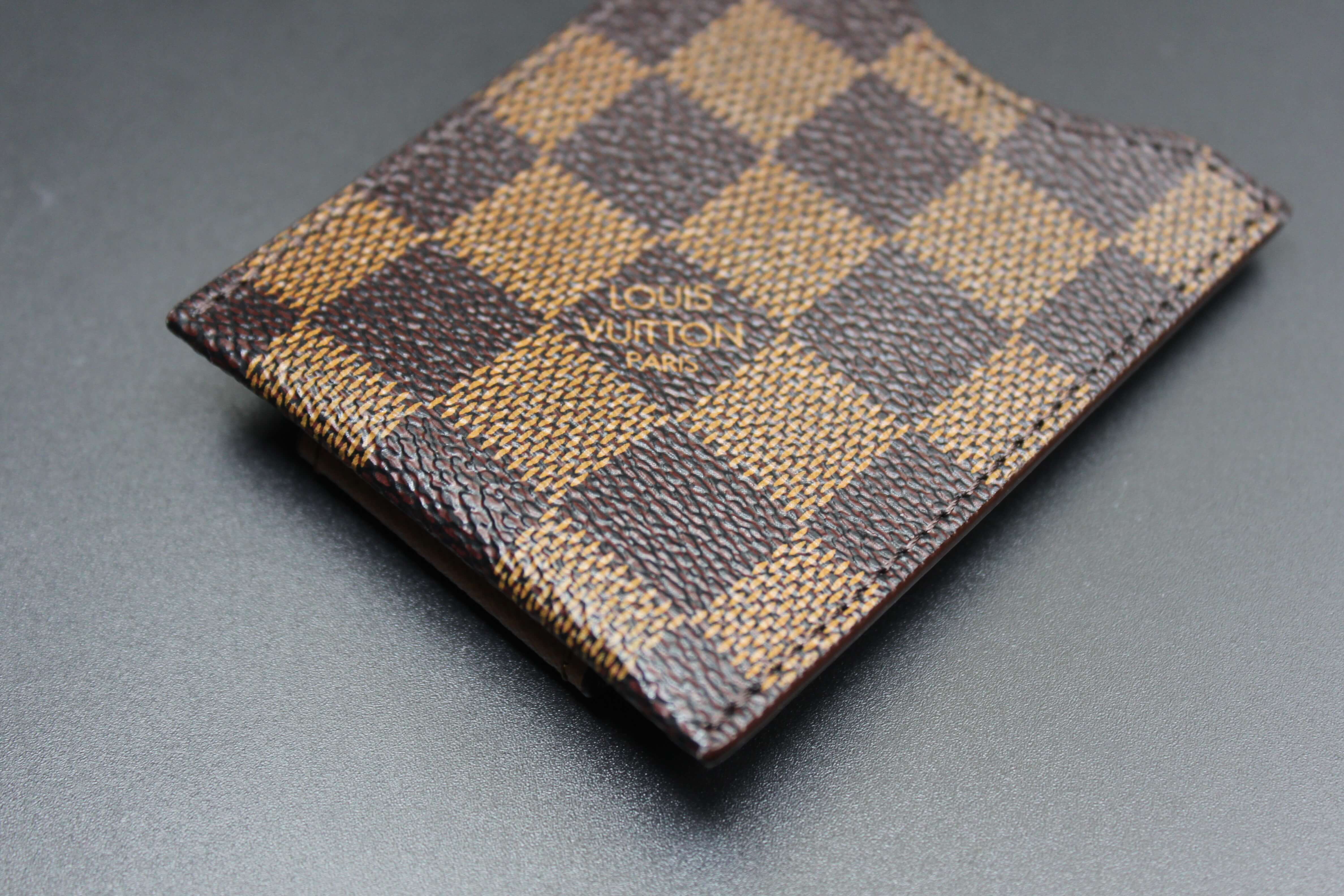 Damier Ebene LV Repurposed Money Clip